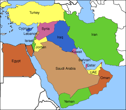 Syria và các quốc gia Trung Đông ở xung quanh, Syria hiện chỉ có 1 đồng minh duy nhất là Iran